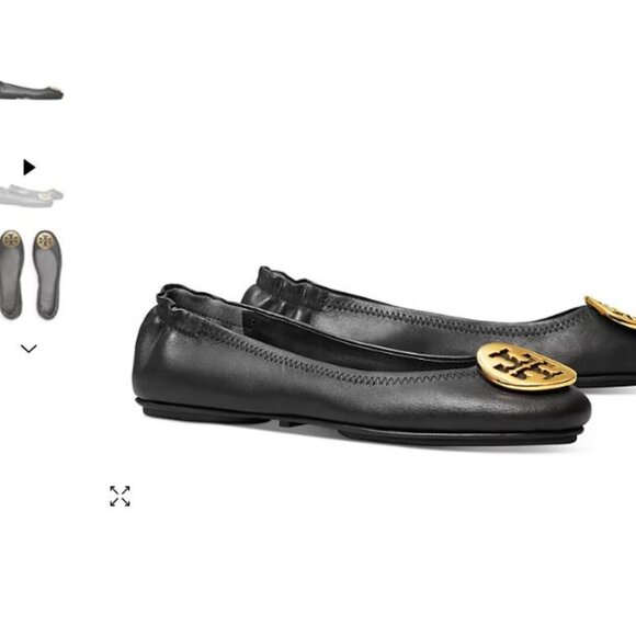 Tory Burch Classic Ballet Flats, Black, Size 7.5, Used - Picture 6 of 7